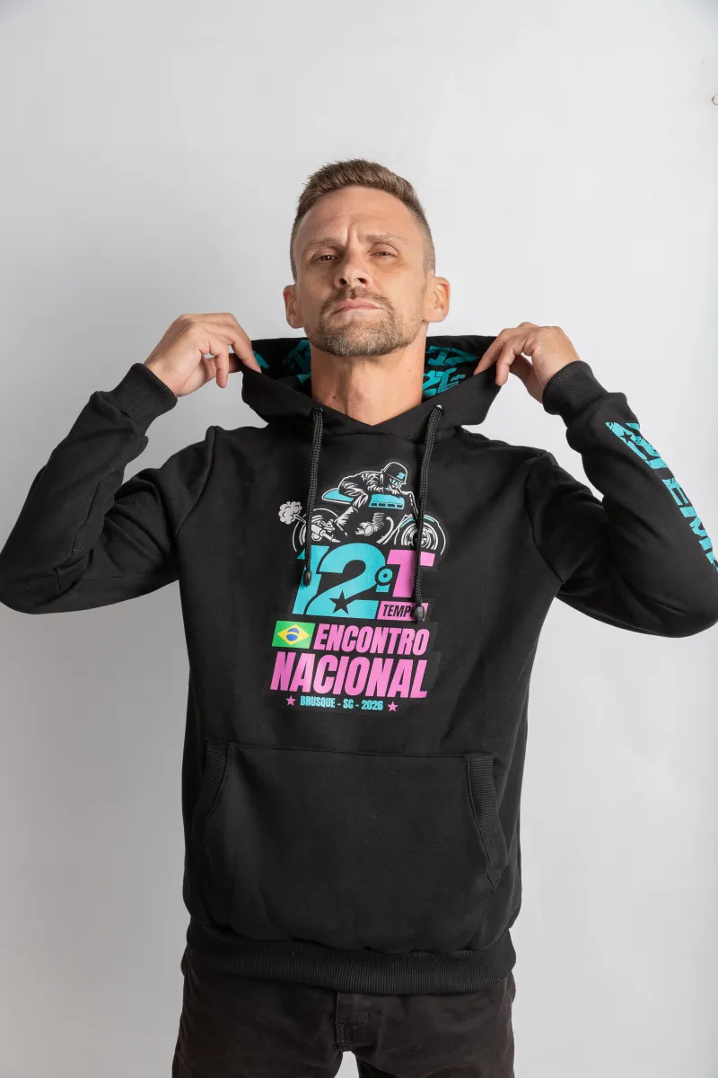 Moletom Oficial Preto ENM2TEMPOS 2026