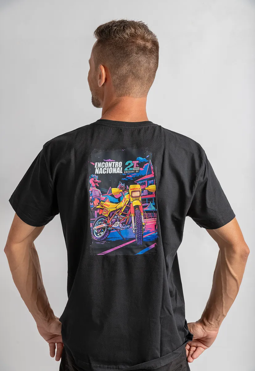 Camiseta Preta estampa Agrale - Oficial ENM2TEMPOS